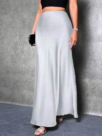 Satin Skirt For Spring And Summer