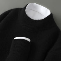 Men's Half-high Collar Thickened Loose Pullover