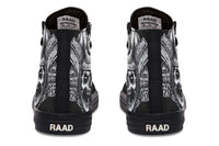 High Top Canvas Shoes For Printing Lovers