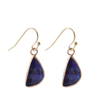 European And American Natural Stone Earrings Cut Semicircle Obtuse Angle