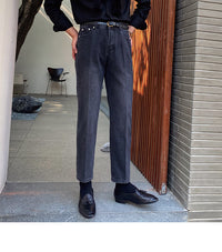 Men's Slim Jeans Match The British Retro