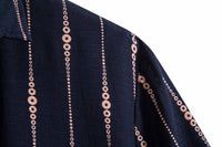 Lapel Cotton Slim-fit Printed Bamboo Shirt