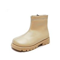 Fashionable All-match Soft-soled Leather Boots