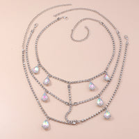 Women's Colored Stone Diamond Multilayer Body Chain