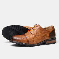 Business Formal Wear Cross-border Plus Size Retro Summer Men's Fashion Leather Shoes