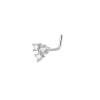 Unisex Stainless Steel Inlay Zircon Puncture Nose Ring