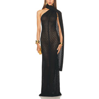 A Sexy High-end Dress Featuring A Sleek Form-fitting Silhouette And Delicately Crafted Cutout Details