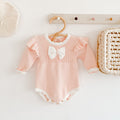 Girl Baby Bow Long Sleeve Jumpsuit