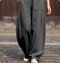 High-waisted Elastic Bloomers Retro Casual Style