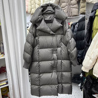 Women's Winter New Simple Fashion Thick Loose Knee-length Coat