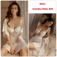 Women's Suspender Nightdress Home Wear Suit 4141