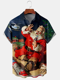 European And American Christmas Plus Size Men's 3D Shirt