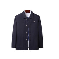 Mens Stylish Casual Loose-fitting Lapel Jacket