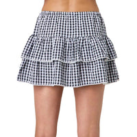 Plaid Casual Sporty Y2K-style European And American Plaid Mini Skirt