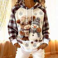 3D Digital-Print Fashionable Casual Womens Hoodie