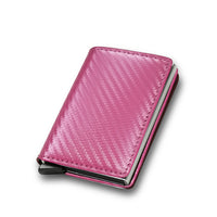 Portable Light Weight ID Credit Bank Card Holder Wallet Luxury Brand Men Women Anti Rfid Blocking Protected Magic Leather Slim Mini Small Money Wallets Case
