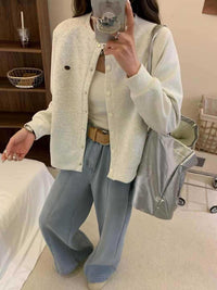 Simple Loose Small Baseball Jacket
