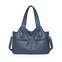 Soft Leather Large Capacity Handbag Fashion Retro Shoulder
