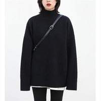 Half Turtleneck Thick Sweater High-grade Sense Idle Style Loose