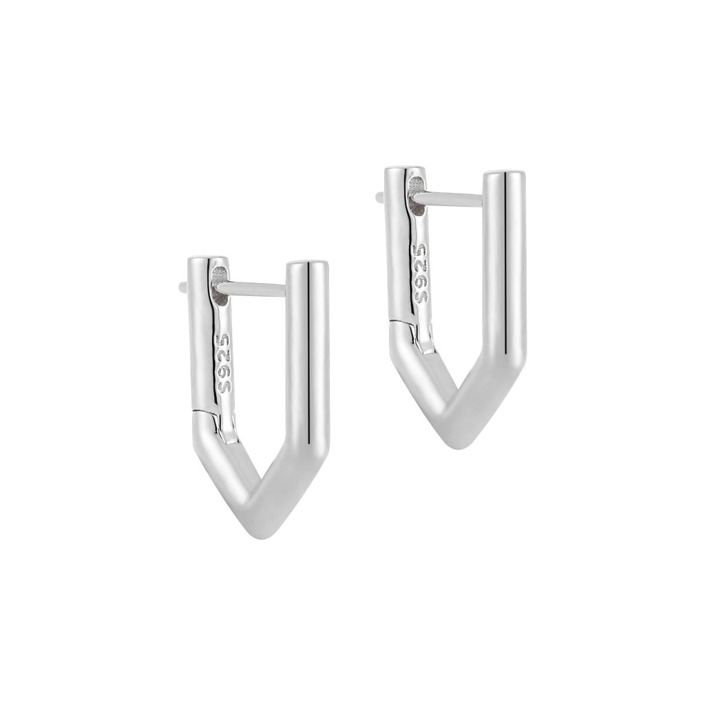 Geometric Unilateral Micro Rhinestone Earrings For Women