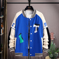 Printed Baseball Uniform Jacket Coat