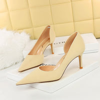 Slim Dark Zebra Pattern Thin Heel Height