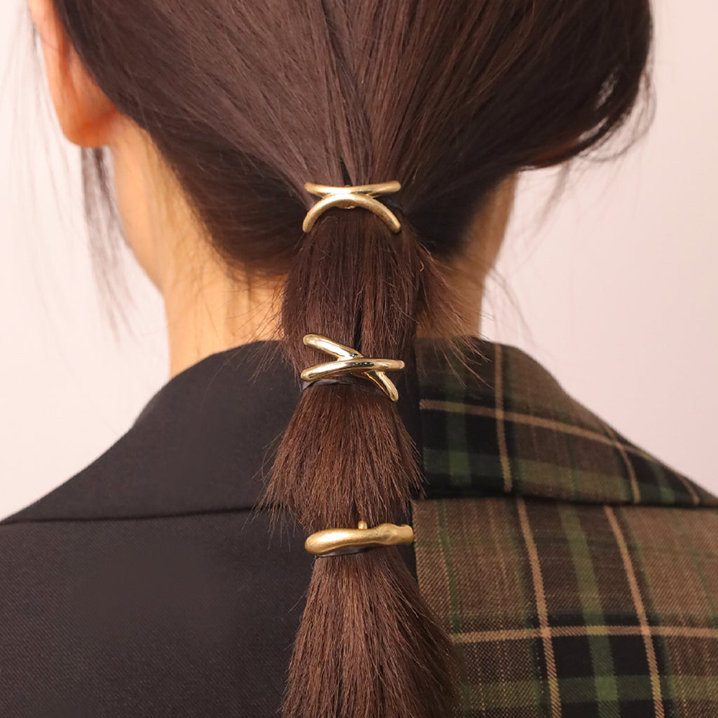 Cold Style Metal Hair Clip Exquisite Ponytail Decoration