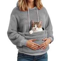 Women's Flannel Hooded Sweatshirt Pet