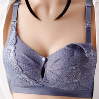 Nursing Double Button Push Up Anti Sagging Bra