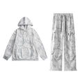 Tie Dye Sweater Pants Casual Suit Men