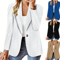 Autumn And Winter Fashion All-matching Solid Color One Button Suit Coat For Women