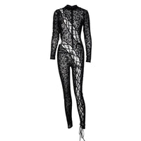 Women's New Tie-Panel Cutout Slim Fit Jumpsuit