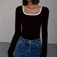 Womens Long-sleeve T-shirt Inner Base Layer Top