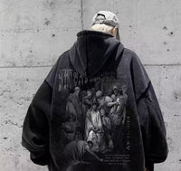 Mens American-style Fleece-lined Hoodie For Fall And Winter