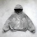 Hooded Printed Hip Hop Y2g Streetwear Sweatshirt