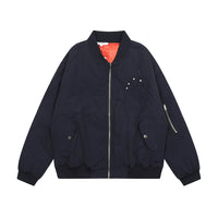 Men's Spring And Autumn Casual Loose Cargo Zipper Cardigan Outerwear Tide