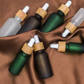 Glass Fine Oil Bottle Avoid Light Glue Head Dropper Bottle  Stock Bottling Cosmetics