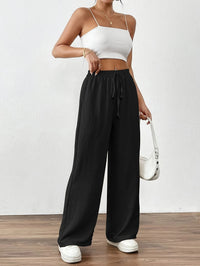 Bestseller Loose-fitting Pocketed Elastic-waist Wide-leg Pants