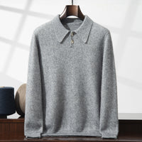 Men's Knitted Autumn And Winter Leisure Long Sleeve Pullover Top