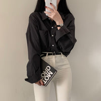 Loose All-matching Simple And Laid-back Shirt