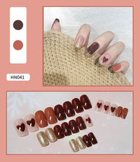 Nail Art Finished Fake Nail Scrub Nail Patch Wearable