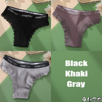 Ladies Briefs High Slit Lace Panties