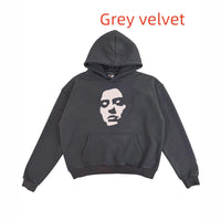 Men's Facial Retro Hooded Sweater
