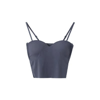 Ice-silk Seamless Camisole With Chest Pads Figure-flattering Outerwear