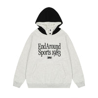 Men's Fashion High Collar Button Hooded Sweater