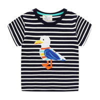 Boys Cotton Undershirt Cartoon Short Sleeve T-Shirt