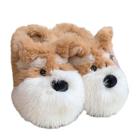 Cartoon Schnauzer Puppy Cotton Slippers Men And Women