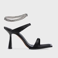 Fashion Women's Square Toe Chain Sandals