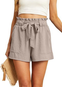 Women's Short Belt Pocket Summer Casual