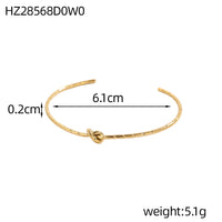 Personalized Patterned Bracelet For Women Elegant Geometric Layering Bangle In Solid Colors